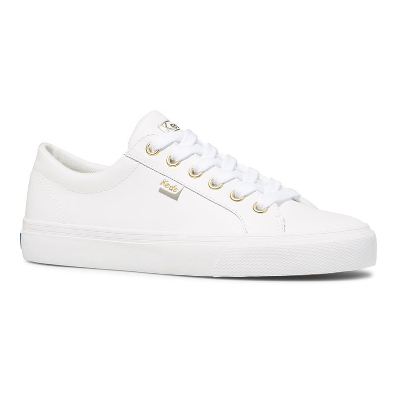 Zapatilla de Mujer Cuero Blanca Jumpkick Leather Keds Chile Hush Puppies Kids Tienda Online Oficial