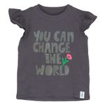 Polera-Manga-Corta-Algodon-Organico-Niña-Change-The-World