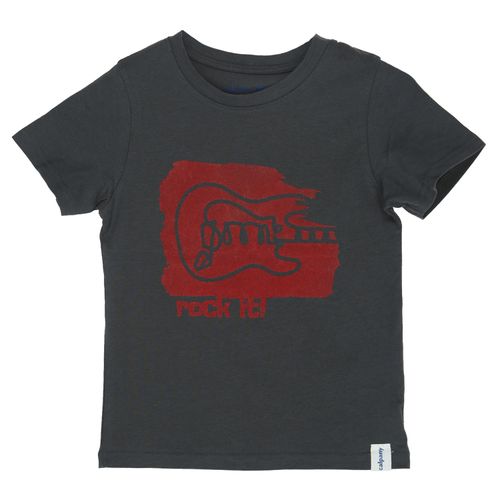 Polera Manga Corta Algodón Orgánico Niño Guitar