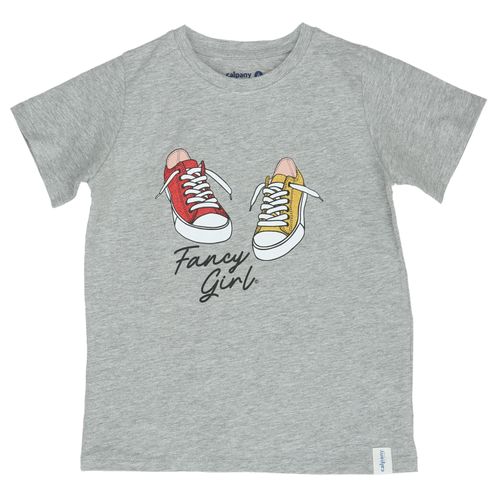 Polera Manga Corta Algodón Orgánico Niña Sneakers