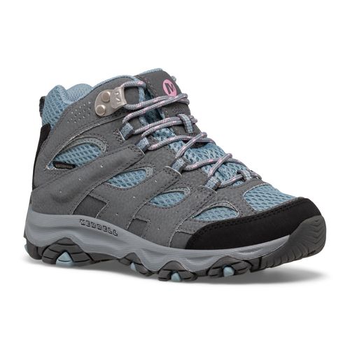 Botín Niños Moab 3 Waterproof Gris/Celeste Merrell