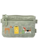 ESTUCHE-CANVAS-ENGRASADO-NIÑO-RECYCLING-PENCILCASE-VERDE-HUSH-PUPPIES