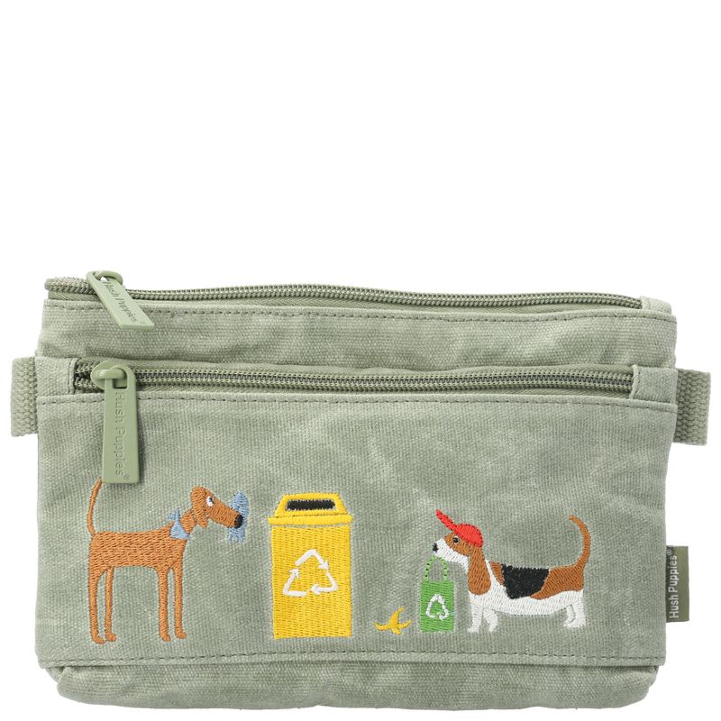 ESTUCHE-CANVAS-ENGRASADO-NIÑO-RECYCLING-PENCILCASE-VERDE-HUSH-PUPPIES