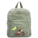 MOCHILA-CANVAS-ENGRASADO-NIÑO-BIKE-BACKPACK-VERDE-HUSH-PUPPIES