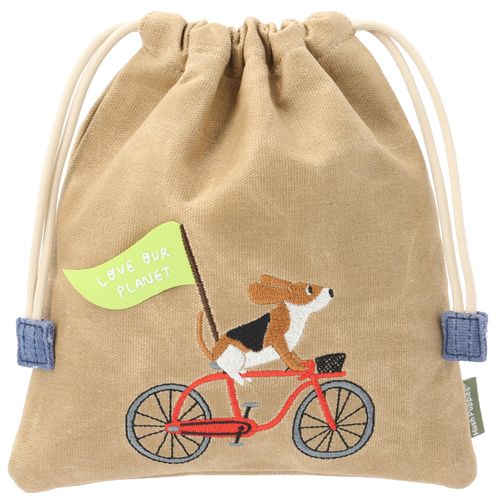 Bolsa Canvas Engrasado Niño Bike Snackbag Beige/Crudo Hush Puppies