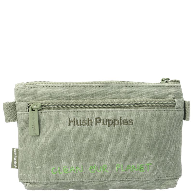 ESTUCHE-CANVAS-ENGRASADO-NIÑO-RECYCLING-PENCILCASE-VERDE-HUSH-PUPPIES