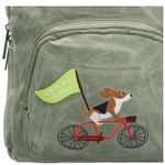 MOCHILA-CANVAS-ENGRASADO-NIÑO-BIKE-BACKPACK-VERDE-HUSH-PUPPIES