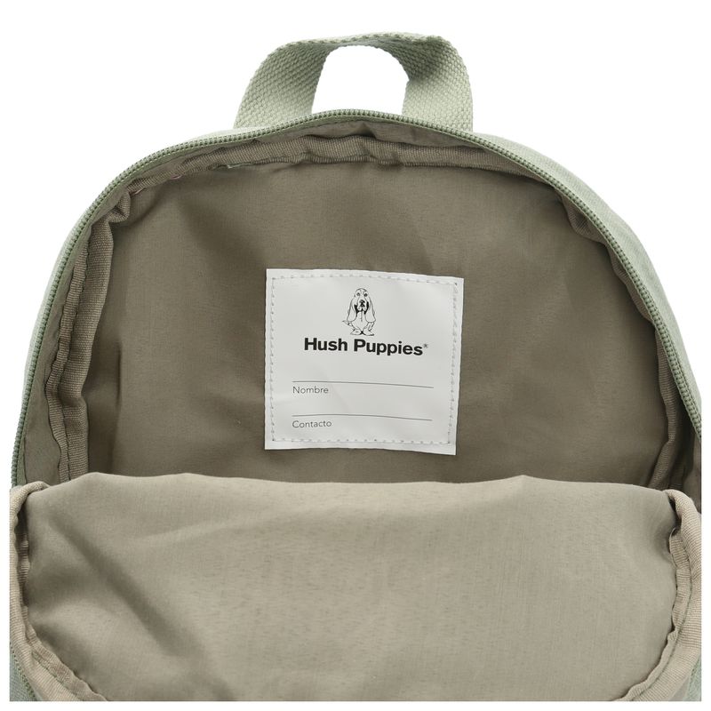 MOCHILA-CANVAS-ENGRASADO-NIÑO-BIKE-BACKPACK-VERDE-HUSH-PUPPIES