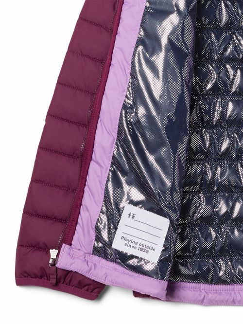 Parka Niña Powder Lite Rosado Columbia