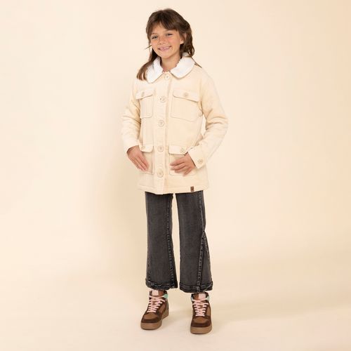 Chaqueta Niña Leña Beige