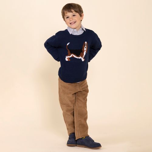 Chaleco Niño Basset Azul Marino