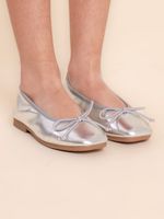 Zapato-Ballerina-Niña-Ballet-Silver