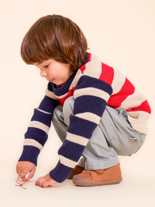 Botin Cuero Niño Aster