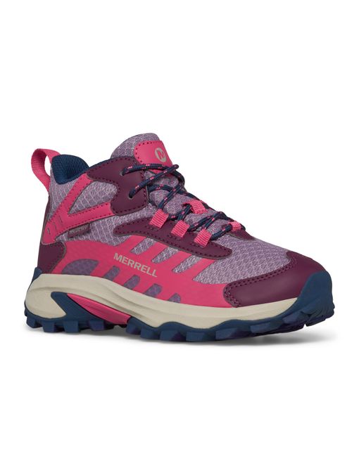 Zapatilla Niños Moab Speed 2 Waterproof Berry Merrell