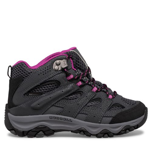 Botin Niños Moab 3 Mid Waterpoof Gris Oscuro Merrell