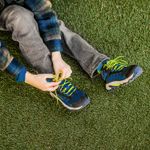 Zapatilla Niña Moab Speed 2 Mid Waterproof Azul Marino Merrell