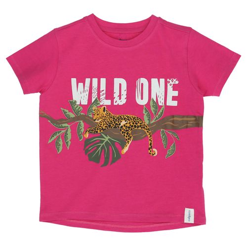 Polera Manga Corta Algodón Orgánico Niña Wild