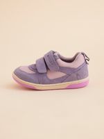 Zapatilla Cuero Niña Lazo Pro Morado