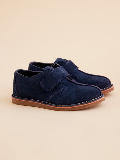 Zapato Cuero Niño Lynton Azul