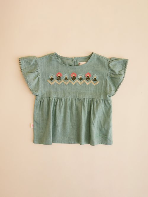 Blusa Niña Ana Verde