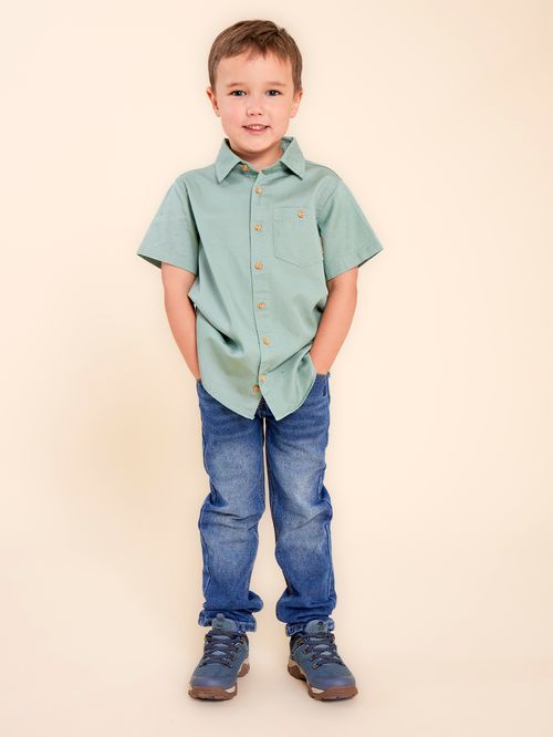 Camisa Niño Wild Verde