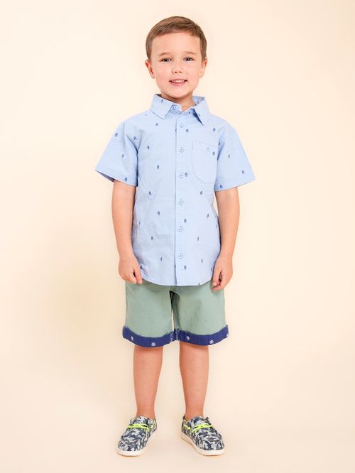 Camisa Niño Hush Celeste