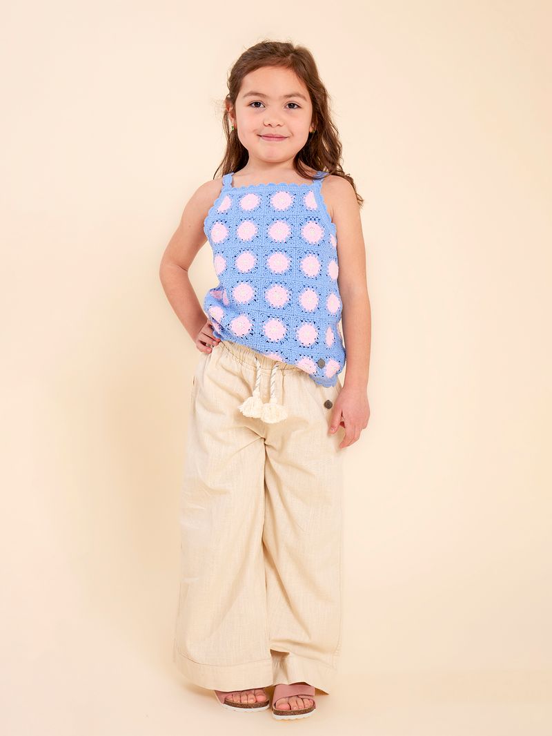 Pantalon-Niña-Elena-Beige