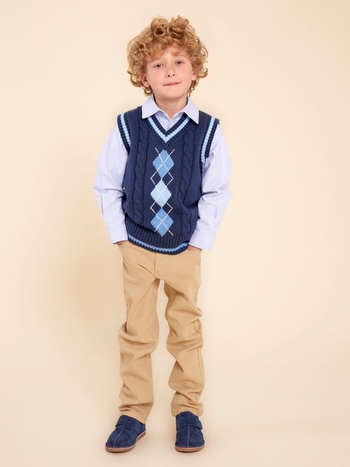 Chaleco Sin Manga Niño Phillip Navy