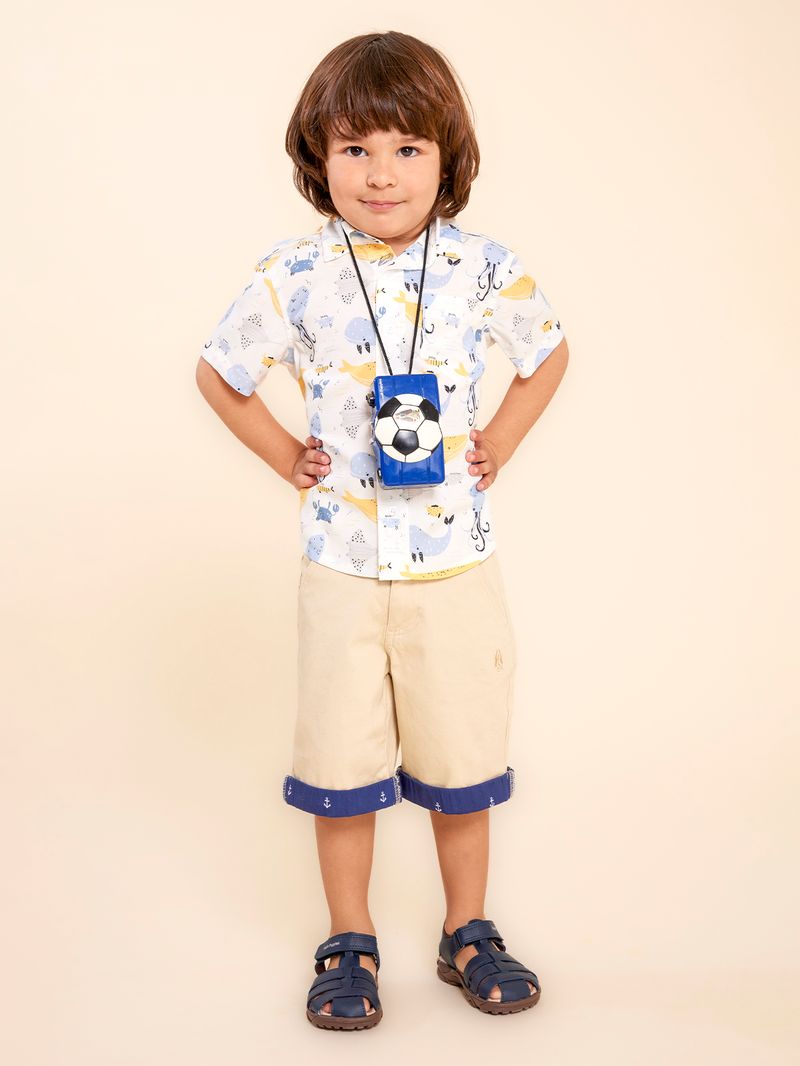 Camisa-Niño-Guayabera-Amarillo