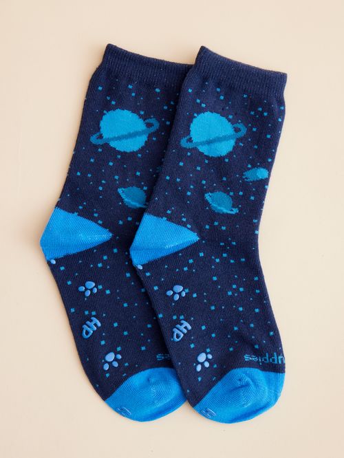 Calcetin Algodón Niño C Planet Azul Hush Puppies