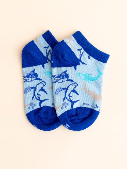 Calcetin Algodón Niño Ped Shark Azul Hush Puppies