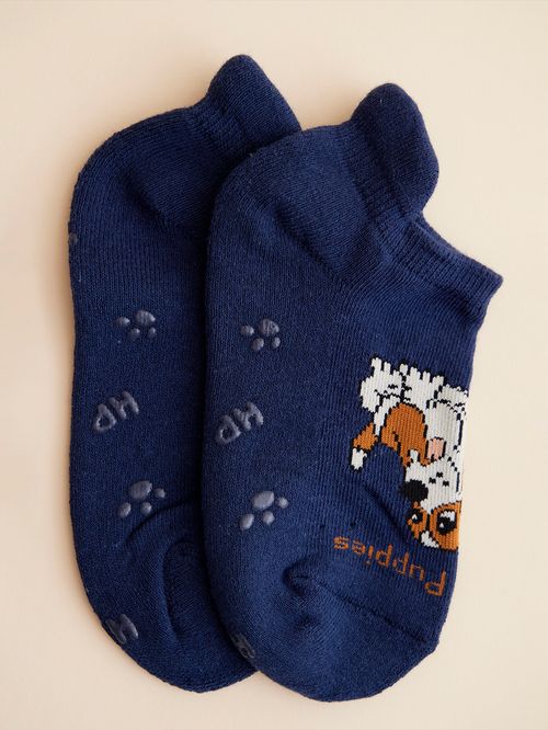 Calcetin Algodón Niño Ped Sportdog Azul Hush Puppies