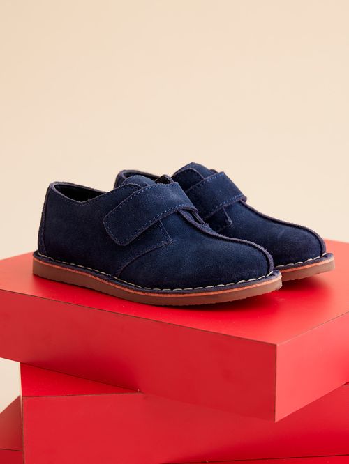 Zapato Cuero Niño Lynton Azul