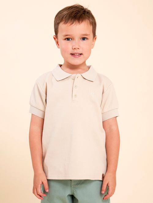 Polera Niño Springboks Crema