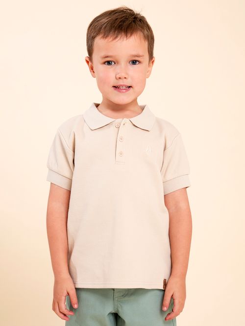 Polera Niño Springboks Crema