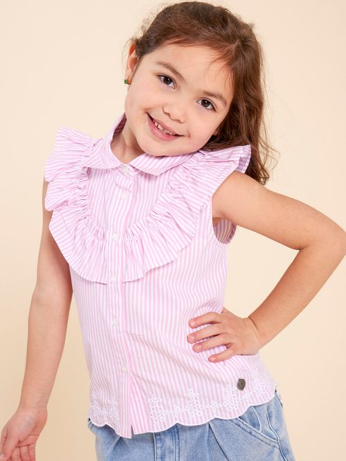 Blusa Niña Elisa Rosado