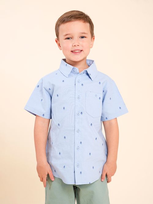 Camisa Niño Hush Celeste