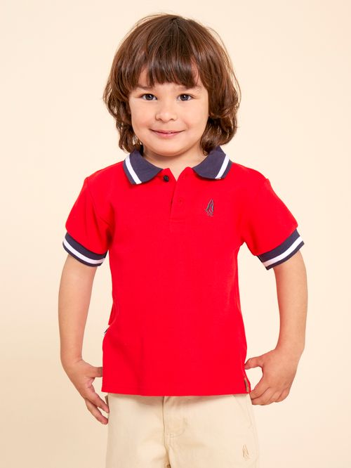 Polera Niño Rugby Rojo