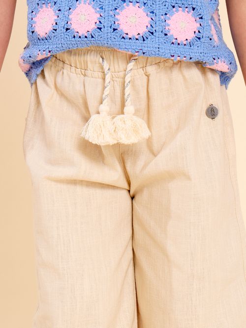 Pantalón Niña Elena Beige