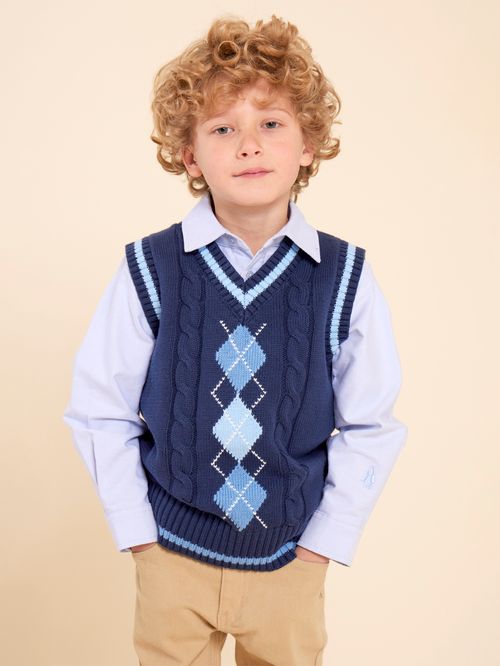 Chaleco Sin Manga Niño Phillip Navy