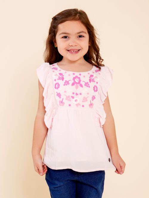 Blusa Niña Lulu Rosado