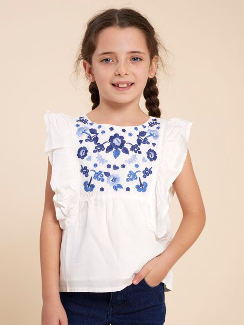 Blusa Niña Lulu Crema