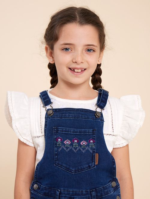 Jardinera Niña Julieta Denim