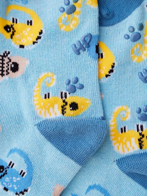 Calcetin Algodón Niño C Camaleon Azul Hush Puppies