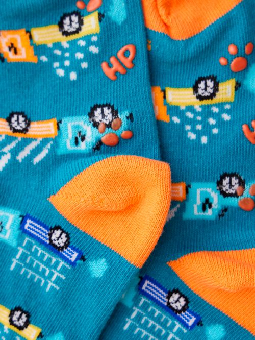 Calcetin Algodón Niño C Trucks Verde Hush Puppies
