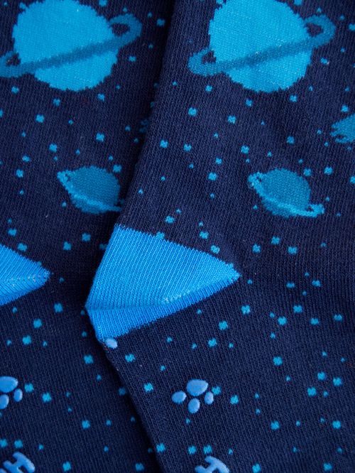 Calcetin Algodón Niño C Planet Azul Hush Puppies