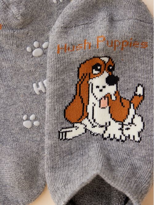 Calcetin Algodón Niño Ped Sportdog Gris Hush Puppies