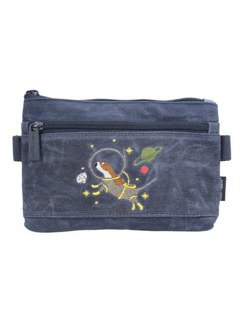 Estuche Canvas Engrasado Niño Astronaut Pencilcase Azul Hush Puppies