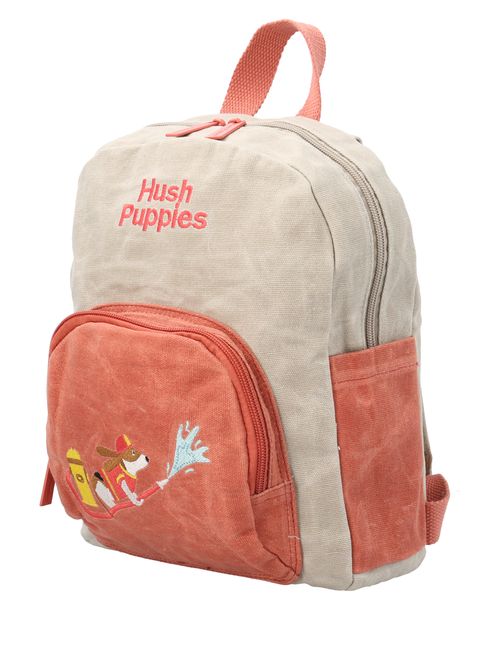 Mochila Canvas Engrasado Niño Fireman Back Beige Hush Puppies