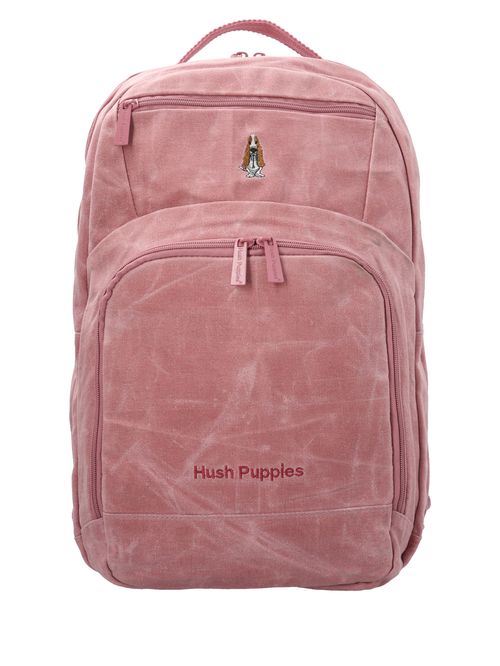 Mochila Canvas Engrasado Niña Basset Backpack Rosado Hush Puppies